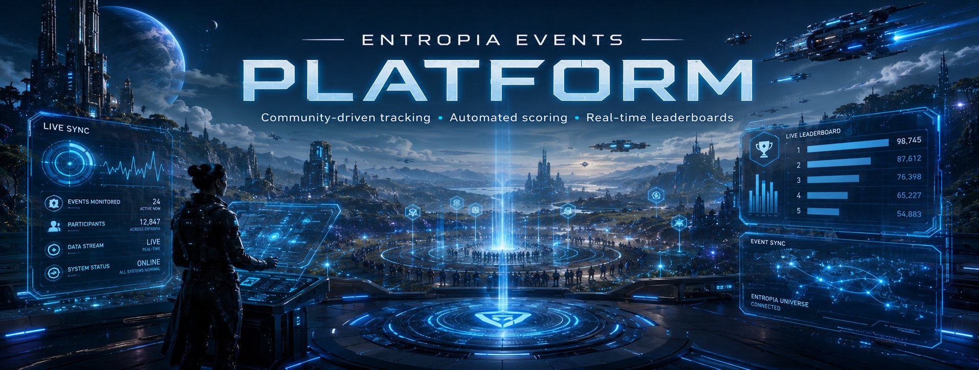 Entropia Events live event platform banner